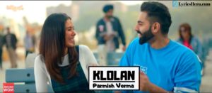 Klolan Lyrics In Hindi